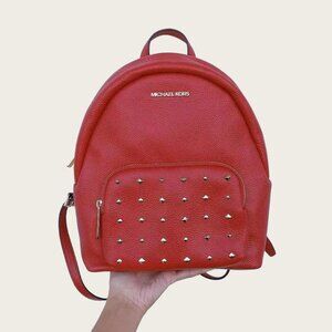 Michael Kors Erin 35F0GERB8L Medium Leather Backpack In Flame